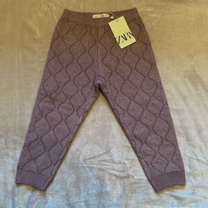 Zara Kids Purple Knit Bottoms